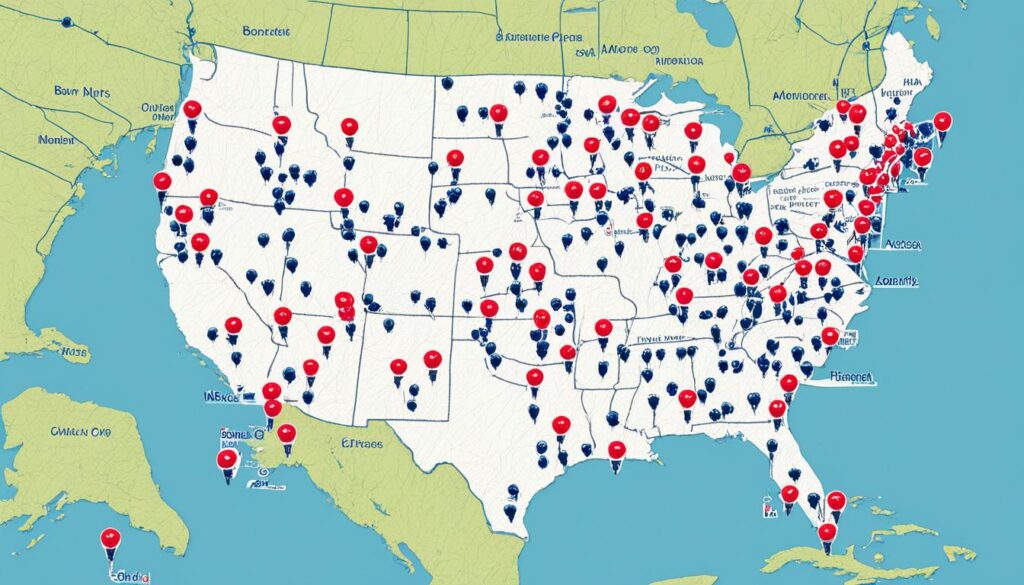 Bank of America branch locator image