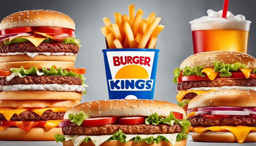 Burger King lunch menu