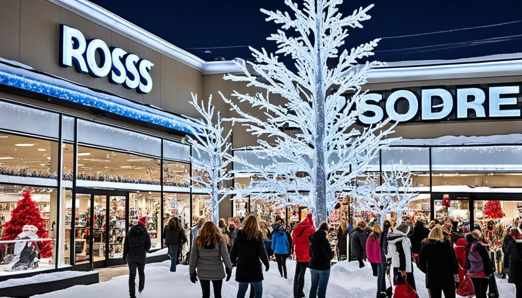 Ross store during holiday season