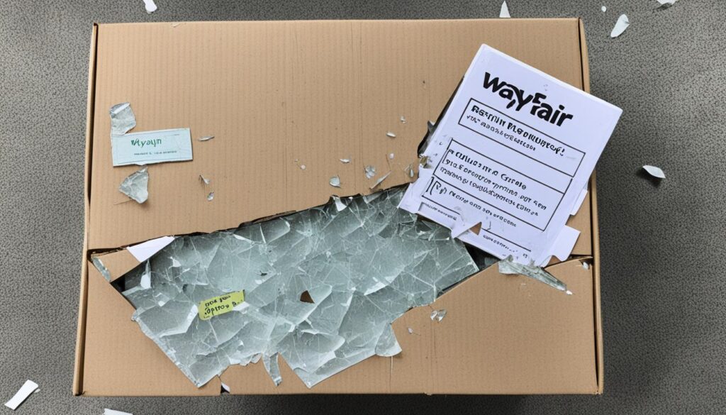 Wayfair returns for damaged items