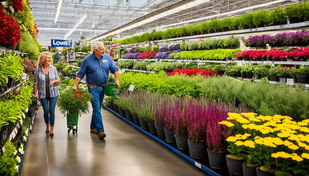 garden center at Lowes