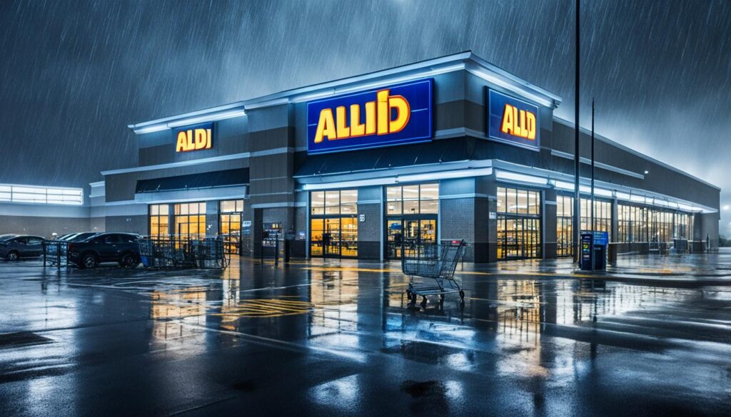 inclement weather impact on Aldi store hours