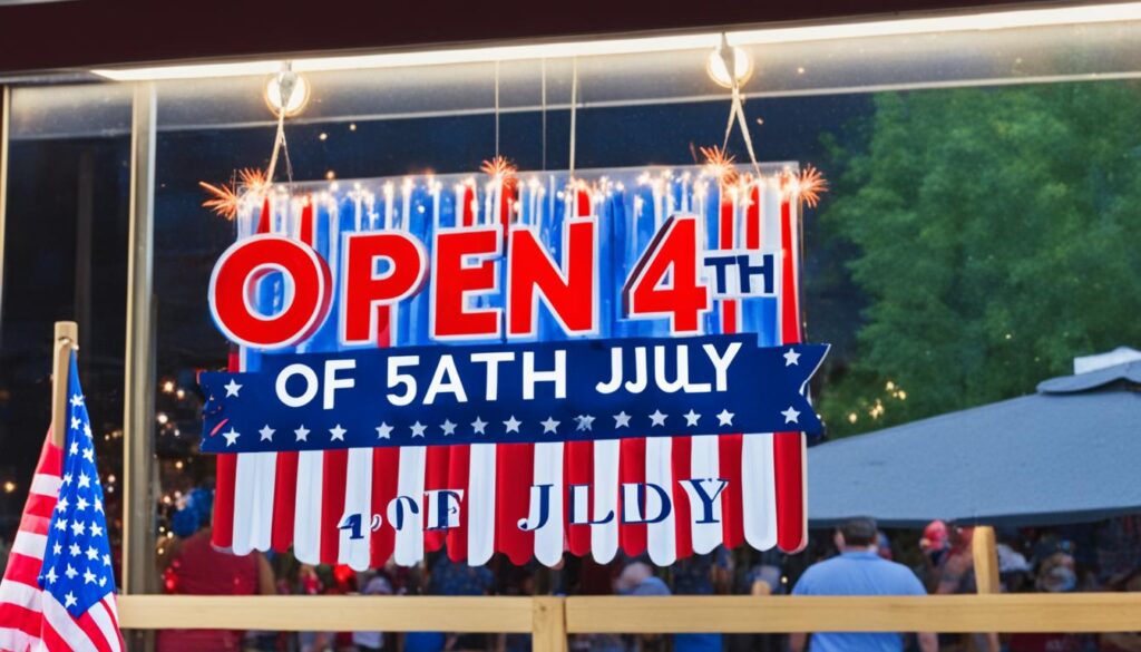 stores open on July 4th