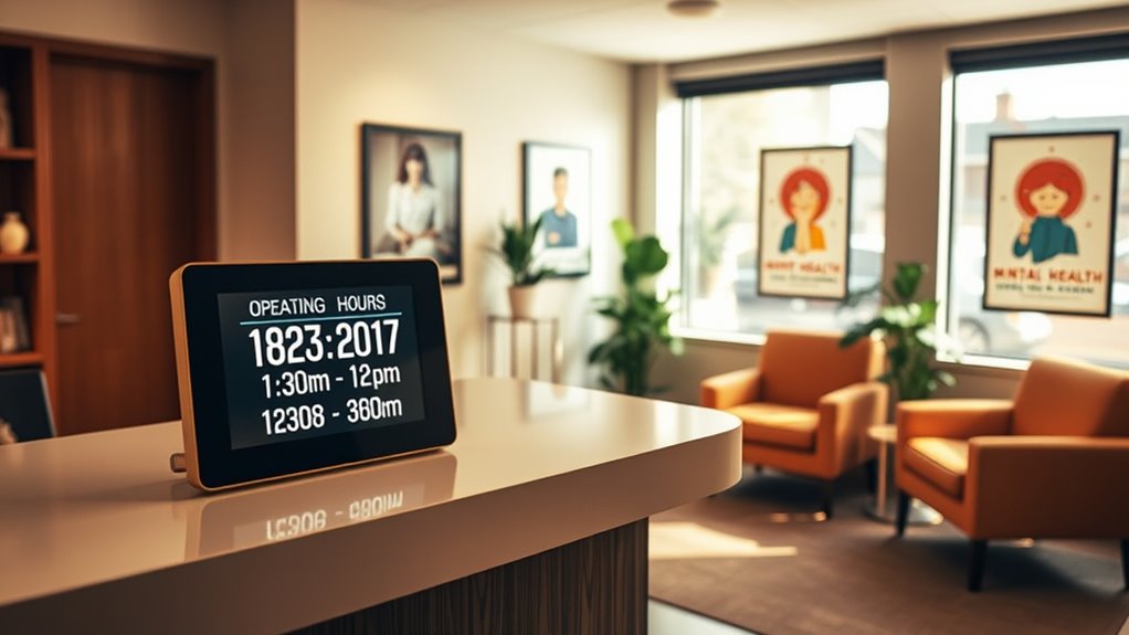 campus mental health support hours