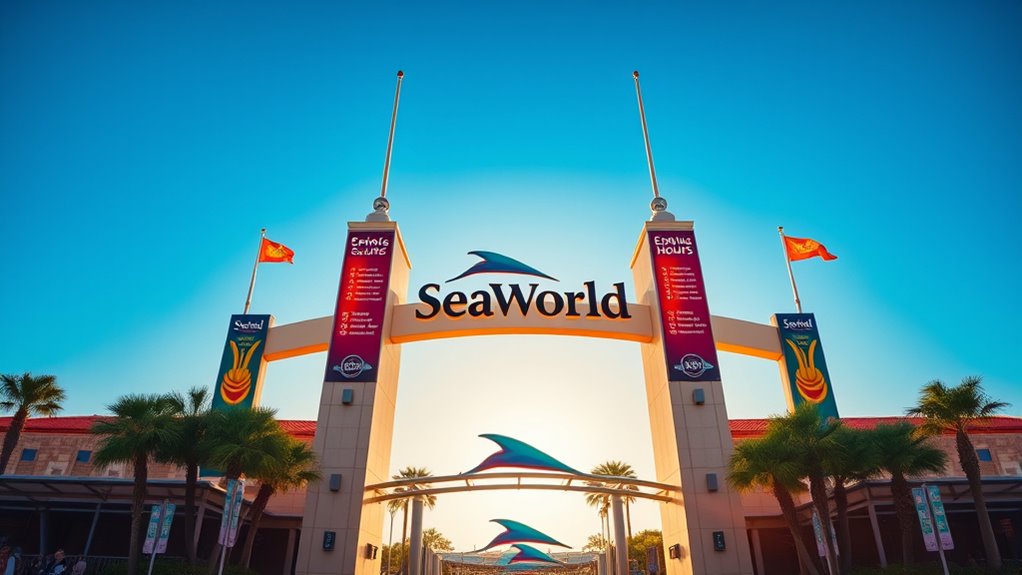 check seaworld operating hours