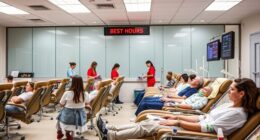optimal blood donation hours