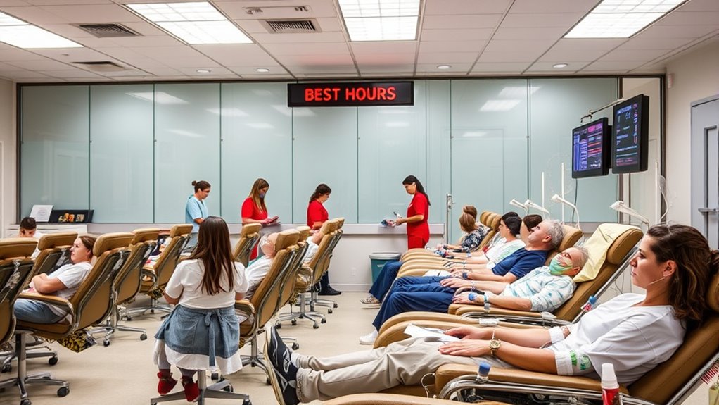 optimal blood donation hours