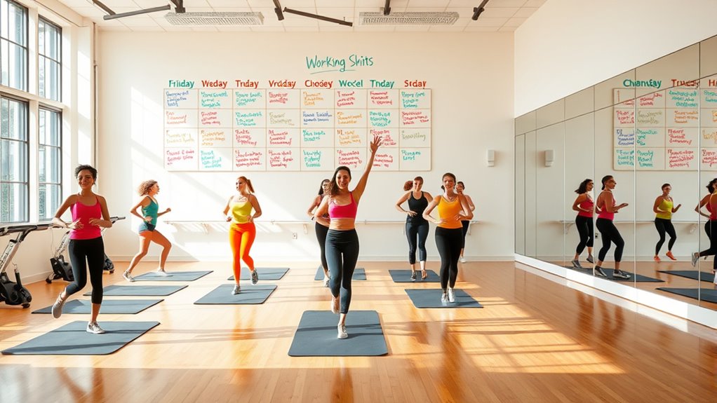 optimal group exercise timing