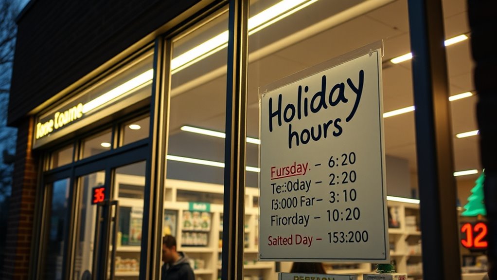 plan pharmacy hours holiday