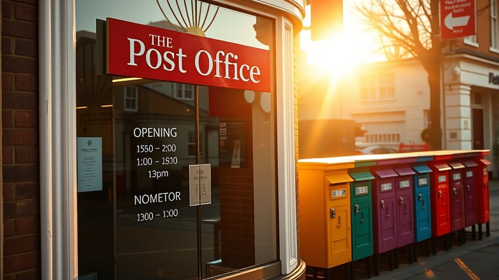 post office hours vary daily