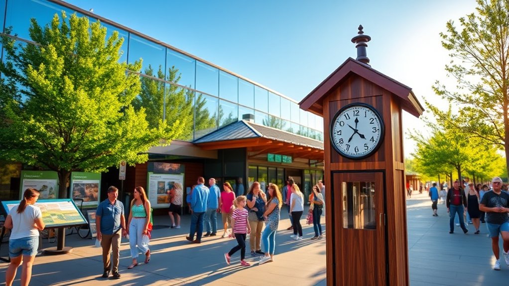 seasonal visitor center hours