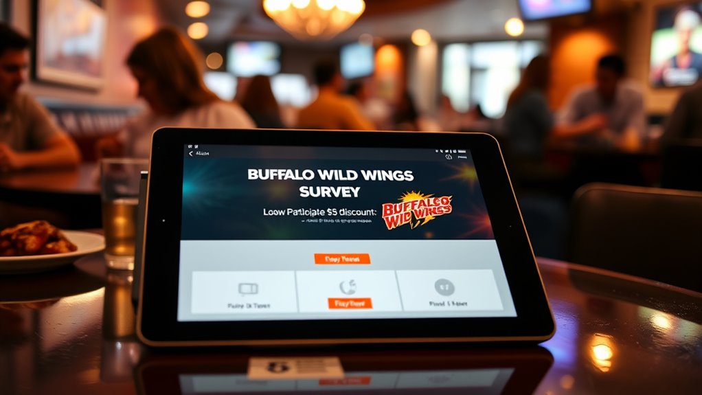 access buffalo wild wings survey