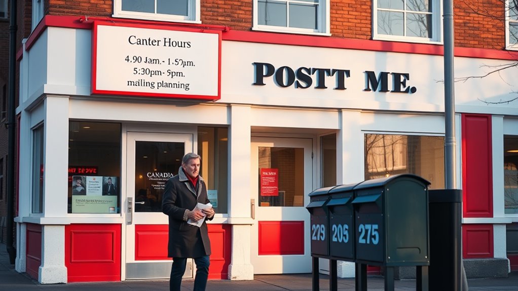 canada post operating hours