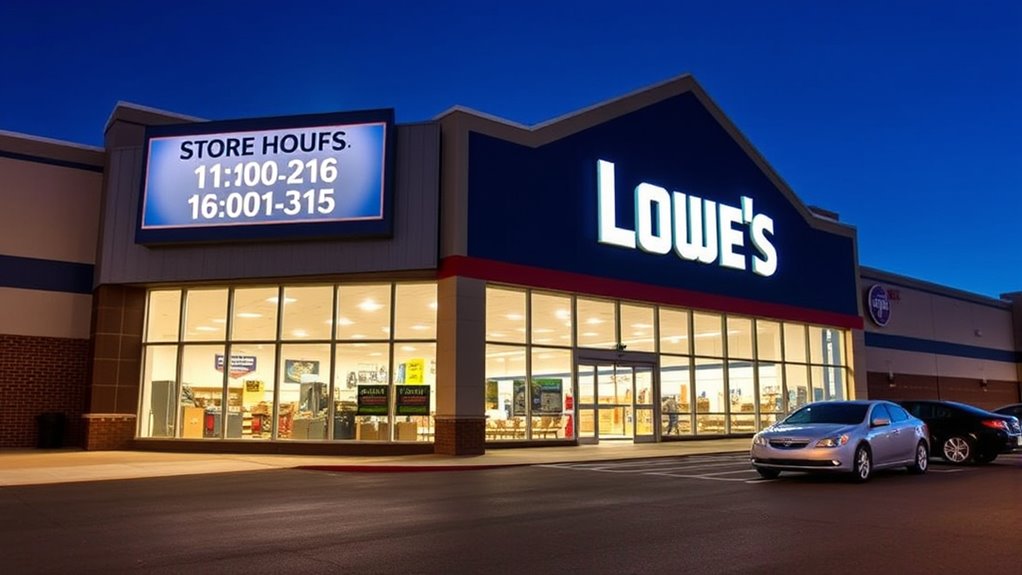 check lowe s store hours