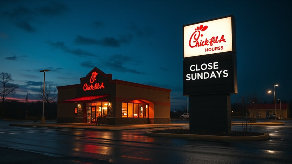 chick fil a closed sundays