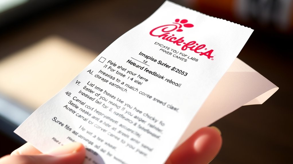 chick fil a survey free sandwich