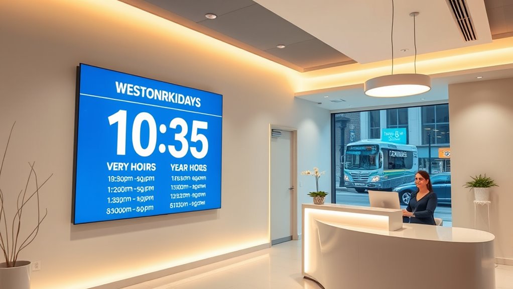 clinic hours align with work