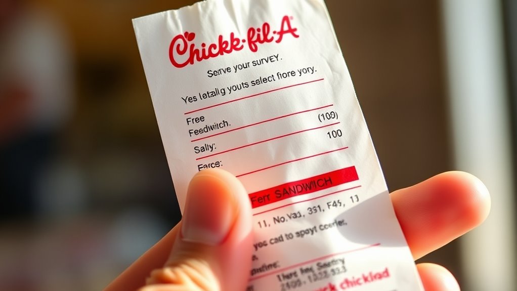 complete chick fil a survey instructions