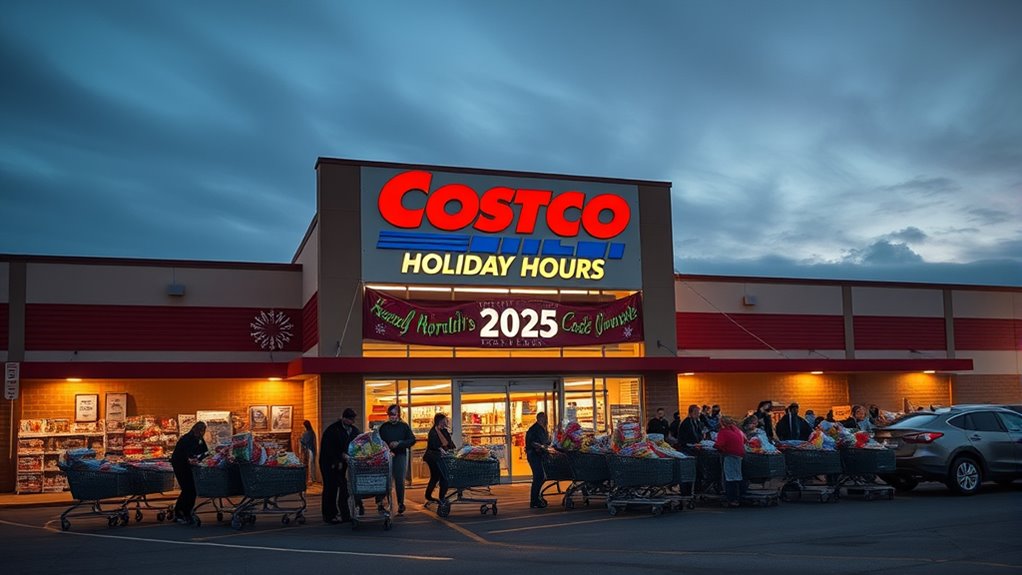 costco holiday hours 2025