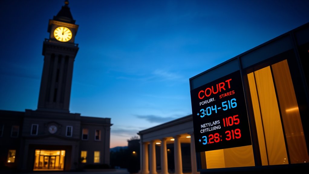 court hours and deadlines