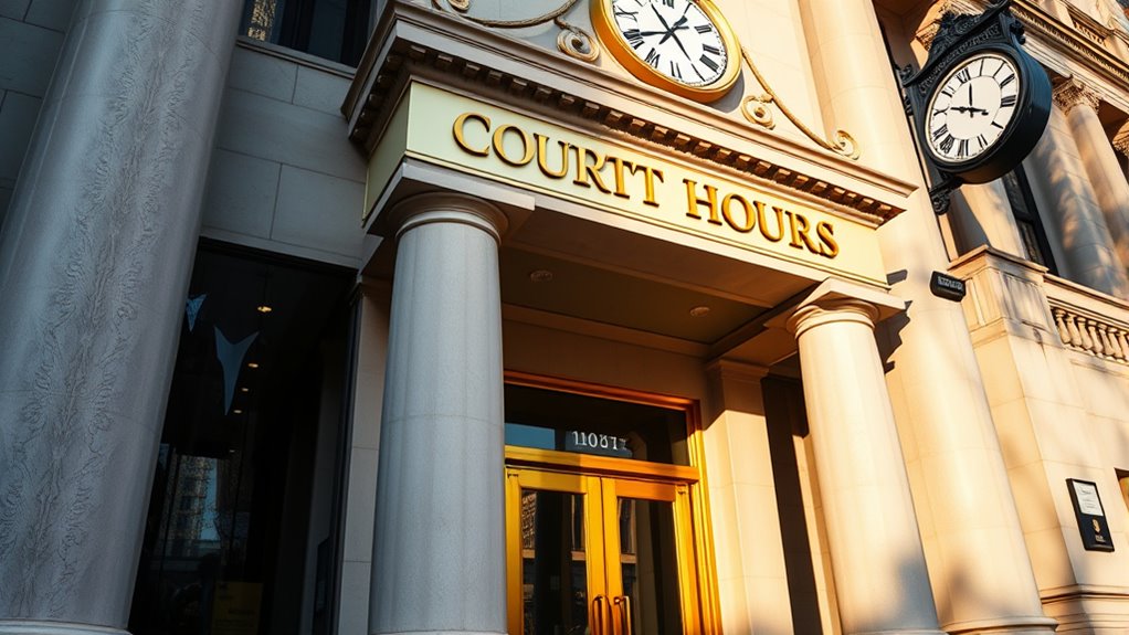 court hours and decor