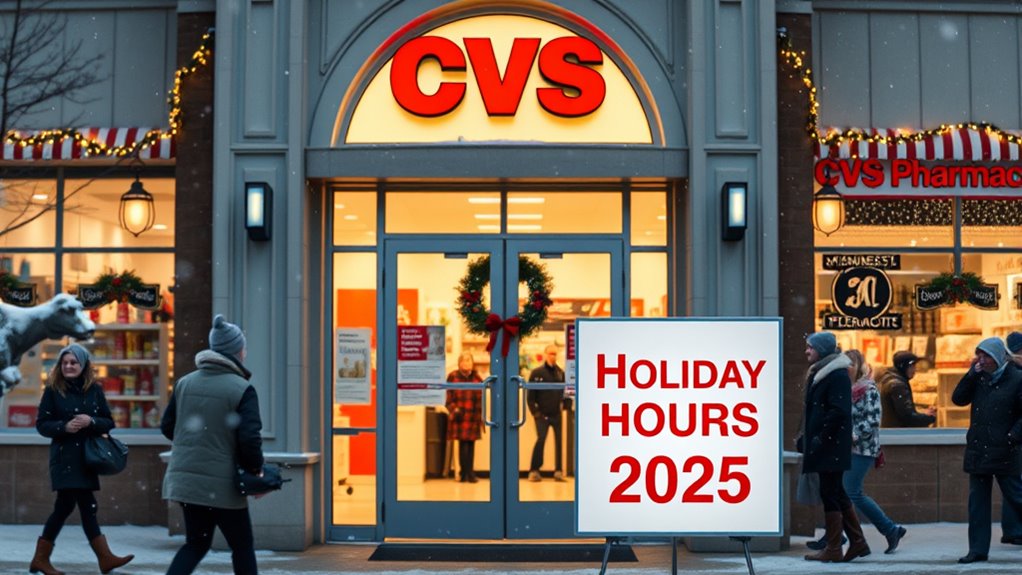 cvs holiday hours 2025