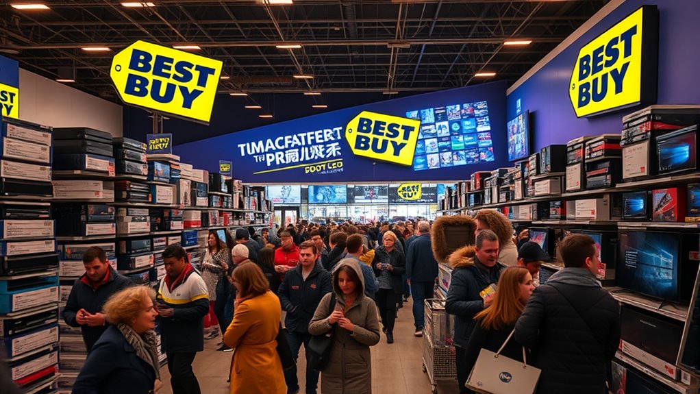 early morning doorbusters shopping