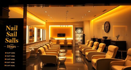 evening nail salon hours