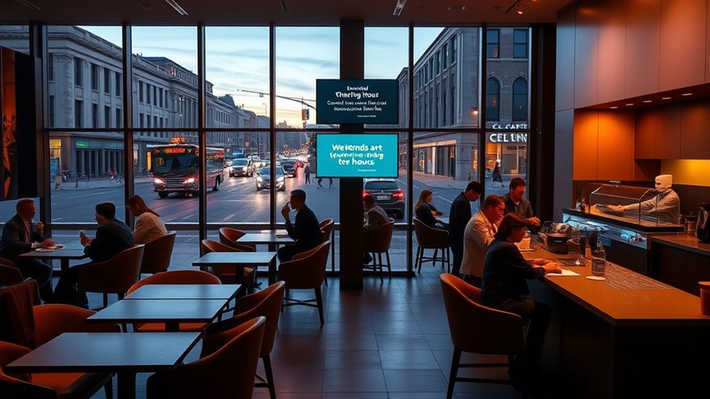 extended banking and coffee hours