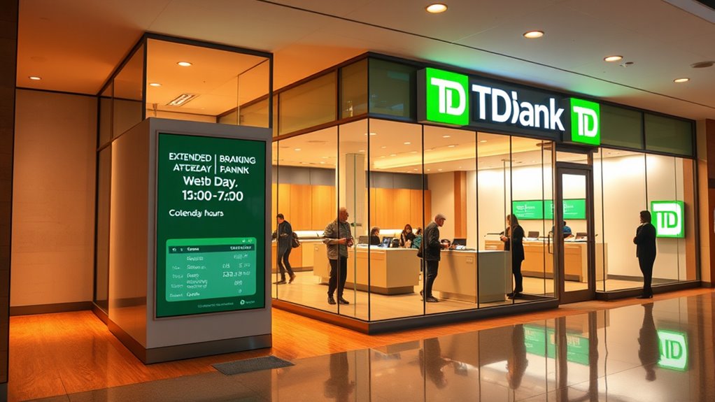 extended banking hours convenient