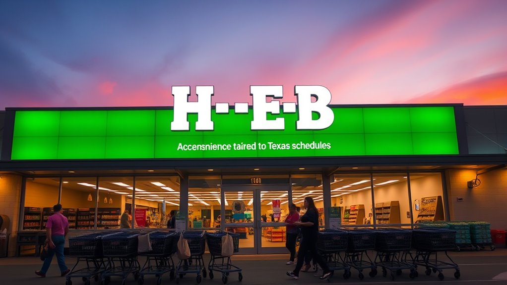 find local h e b hours