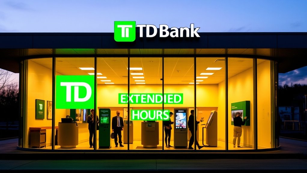 flexible banking hours and amenities