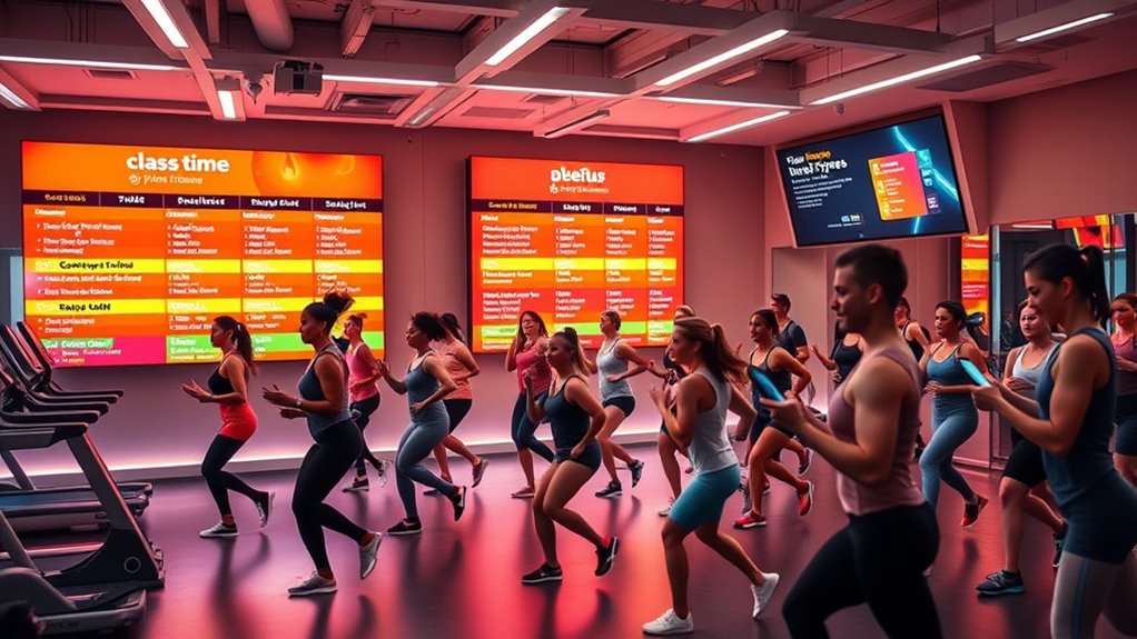 flexible real time fitness scheduling