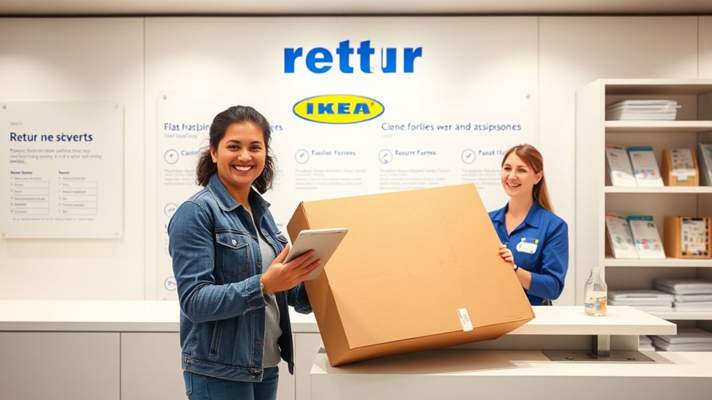 follow proper return procedures