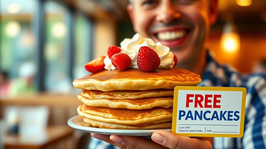 free pancakes for feedback