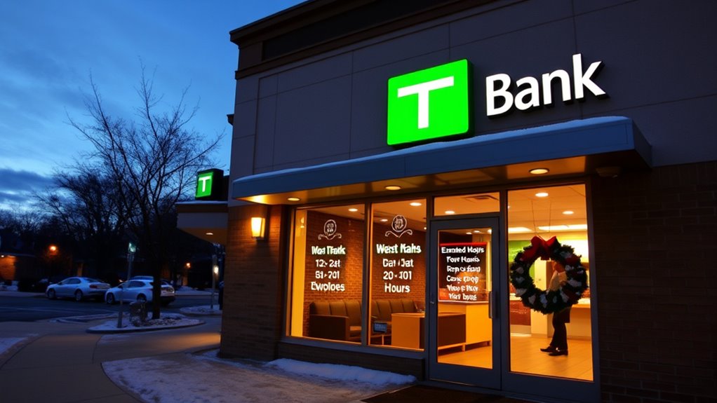 holiday bank branch closures