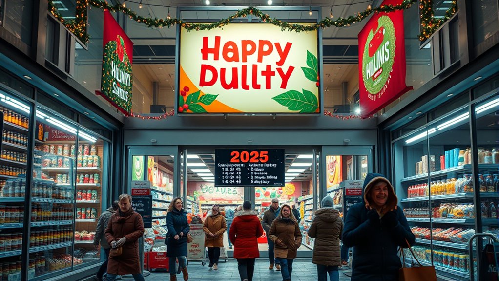 holiday grocery store hours