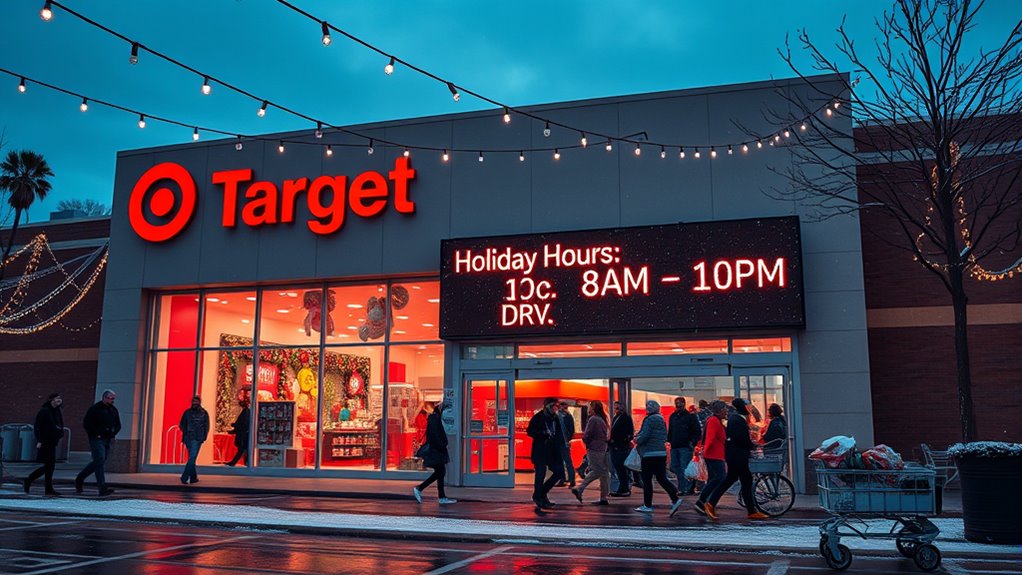 holiday hours and closures