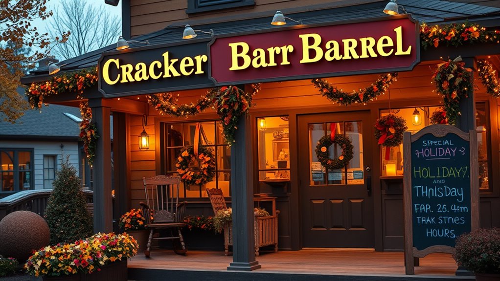 holiday hours and festive dining