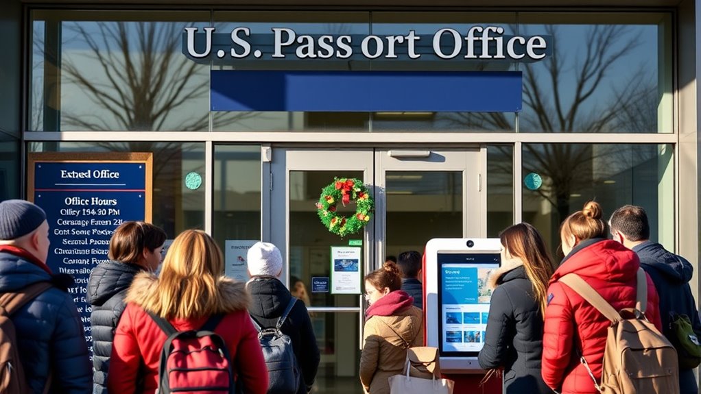 holiday passport service closures