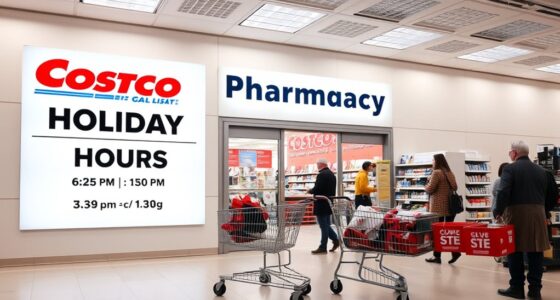 holiday pharmacy hours schedule