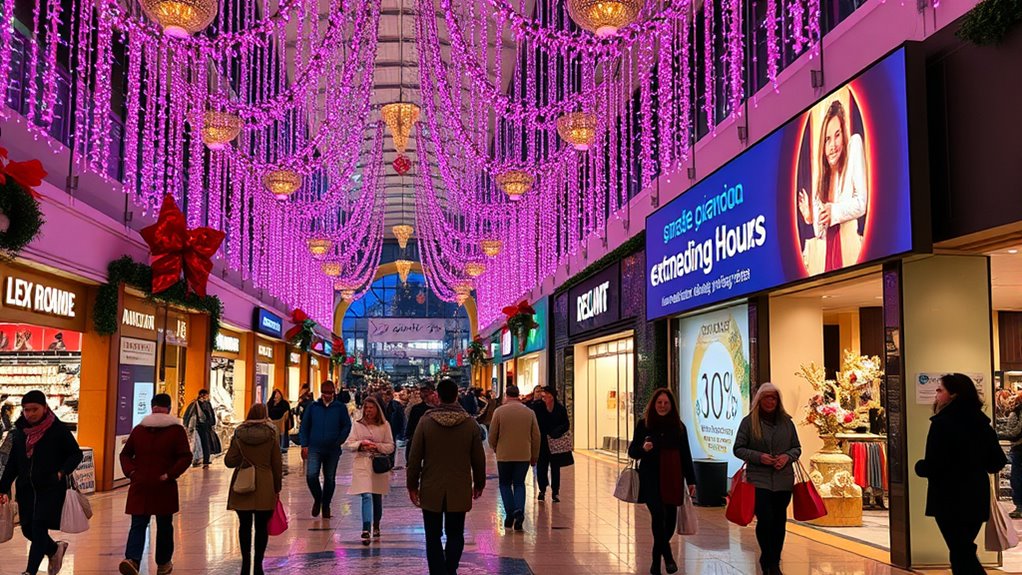 holiday shopping events and promotions