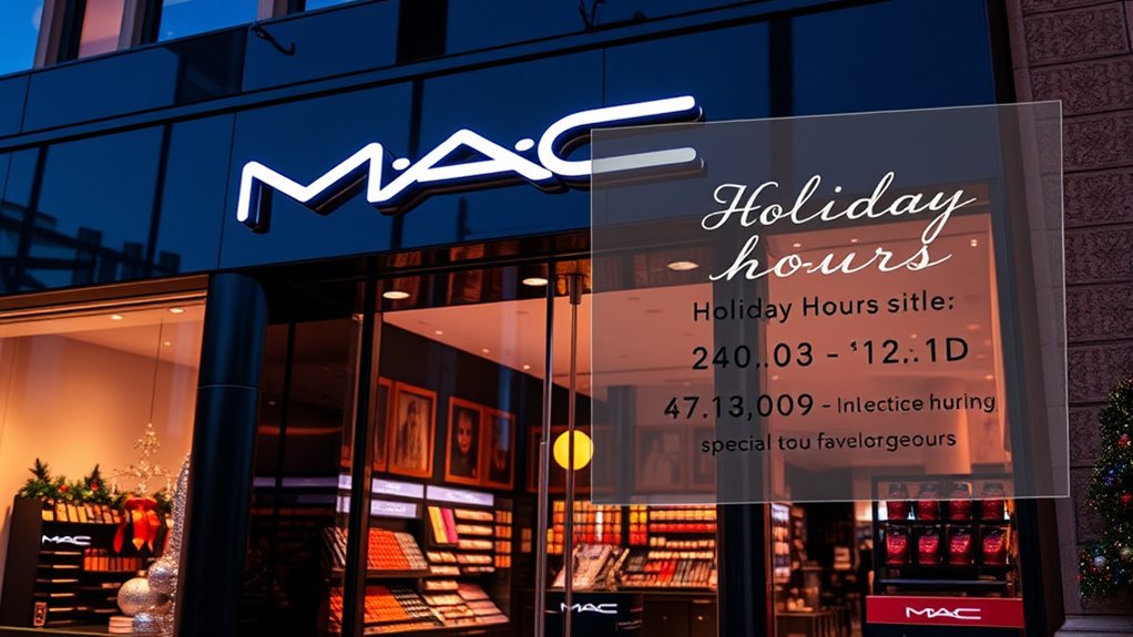 holiday store hours adjustments