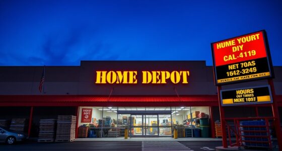 home depot store hours
