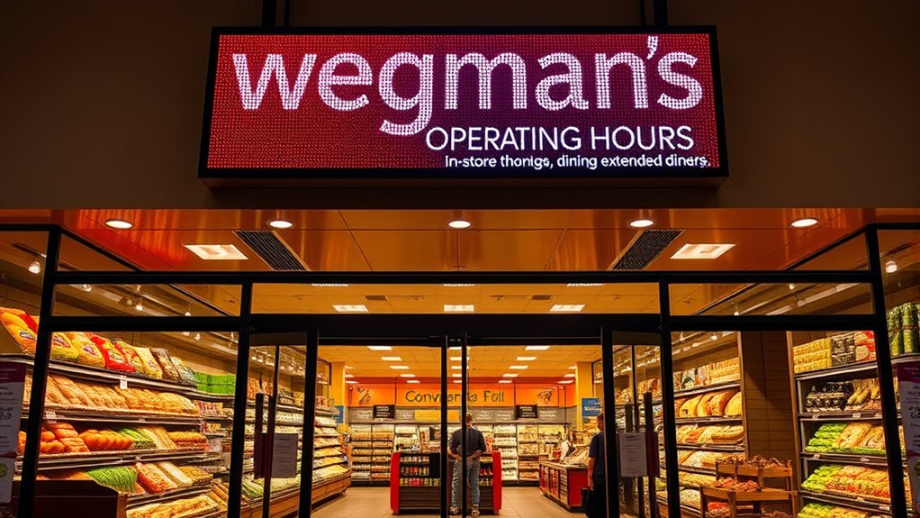 in store dining hours vary