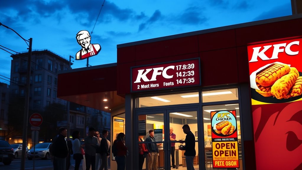 kfc meal service hours