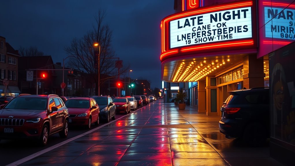 late night movie start times