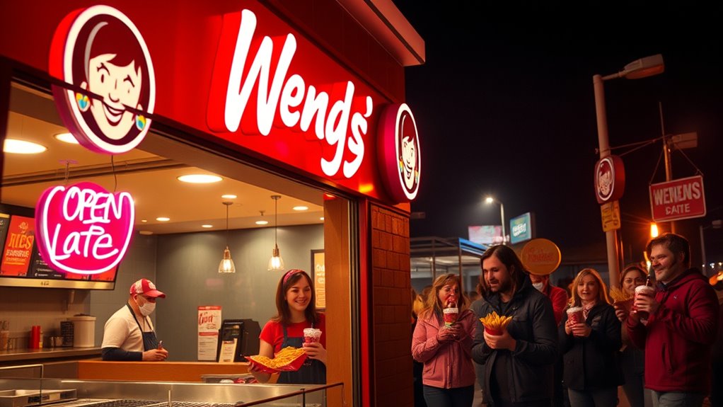 late night wendy s menu options