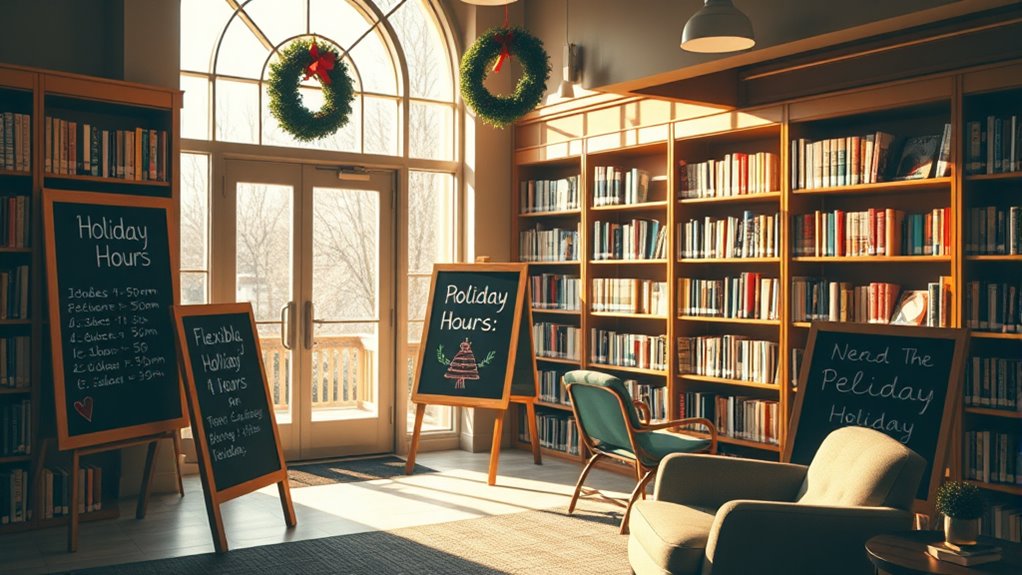 library holiday schedule changes