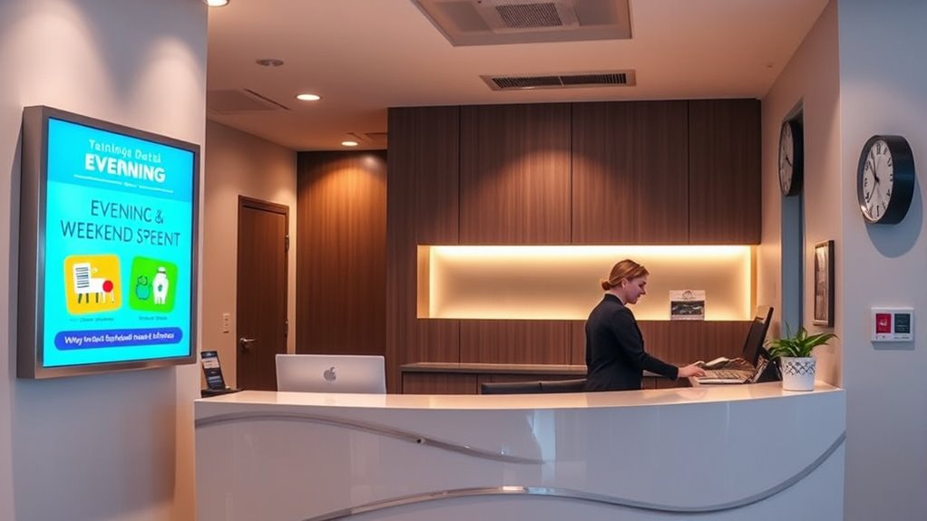 limited evening appointment availability